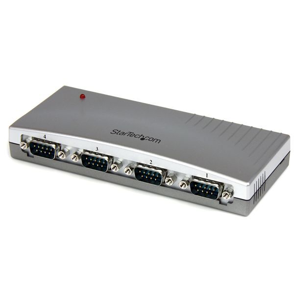 StarTech ICUSB2324 4 Port USB to RS232 Serial DB9 Adapter Hub 1 x 4-pin Type A