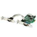 StarTech PEX2S553LP 2 Port Low Profile Native RS232 PCI Express Serial Card with