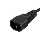 StarTech PXT1002 2 ft Standard Computer Power Cord Extension - C14 to C13 250 V