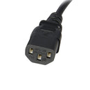 StarTech PXT1002 2 ft Standard Computer Power Cord Extension - C14 to C13 250 V