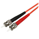 StarTech 50FIBLCST2 2m Multimode 50/125 Duplex Fiber Patch Cable LC - ST