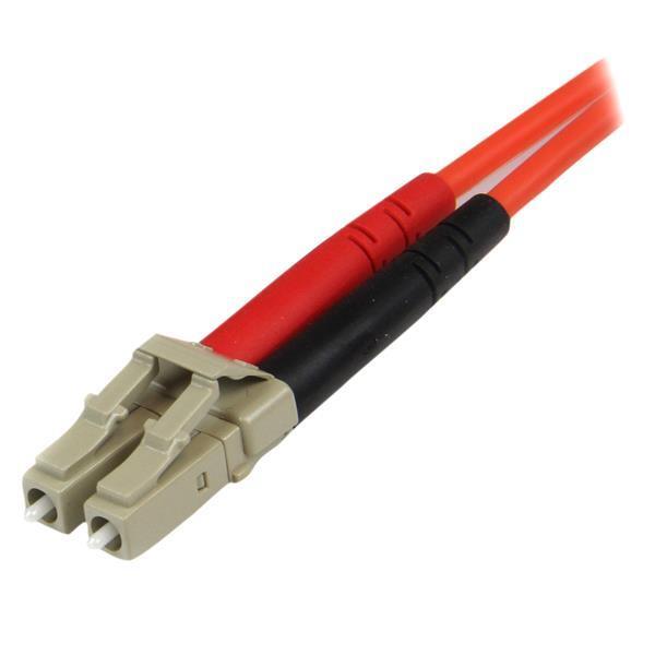 StarTech 50FIBLCST2 2m Multimode 50/125 Duplex Fiber Patch Cable LC - ST