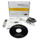 StarTech PEXUSB3S4V 4 Port PCI Express PCIe SuperSpeed USB 3.0 Controller Card