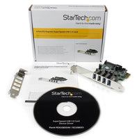 StarTech PEXUSB3S4V 4 Port PCI Express PCIe SuperSpeed USB 3.0 Controller Card