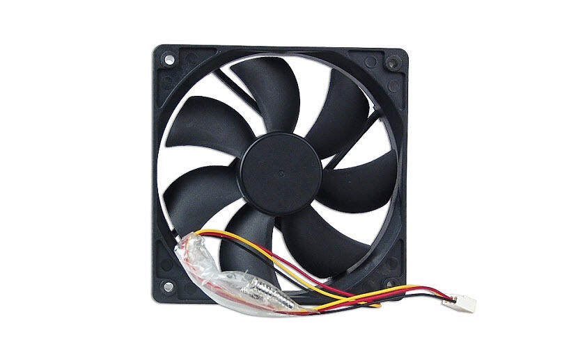 FD122025 4.72"x4.72" 120mm Computer PC Case Fan with 3-Pin/4-Pin Connector Black