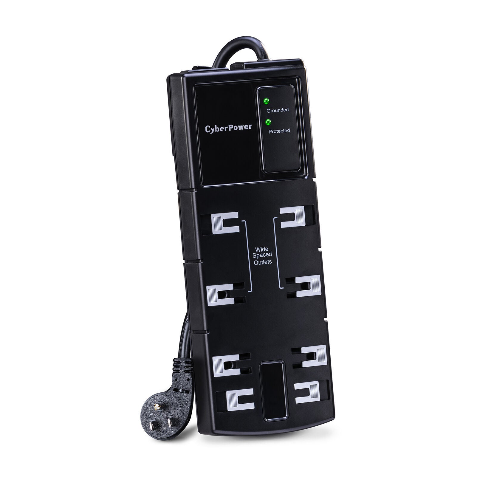 CyberPower CSB806 Essential 8-Outlets NEMA 5-15R Surge Suppressor 6FT Cord 1800J