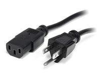 StarTech PXT1011410 10 ft 14 AWG Computer Power Cord - NEMA5-15P to C13