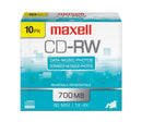 Maxell 630011 CD-RW Rewritable Media 80mins 1.33 Hour Recording 700MB 10 Disc PK