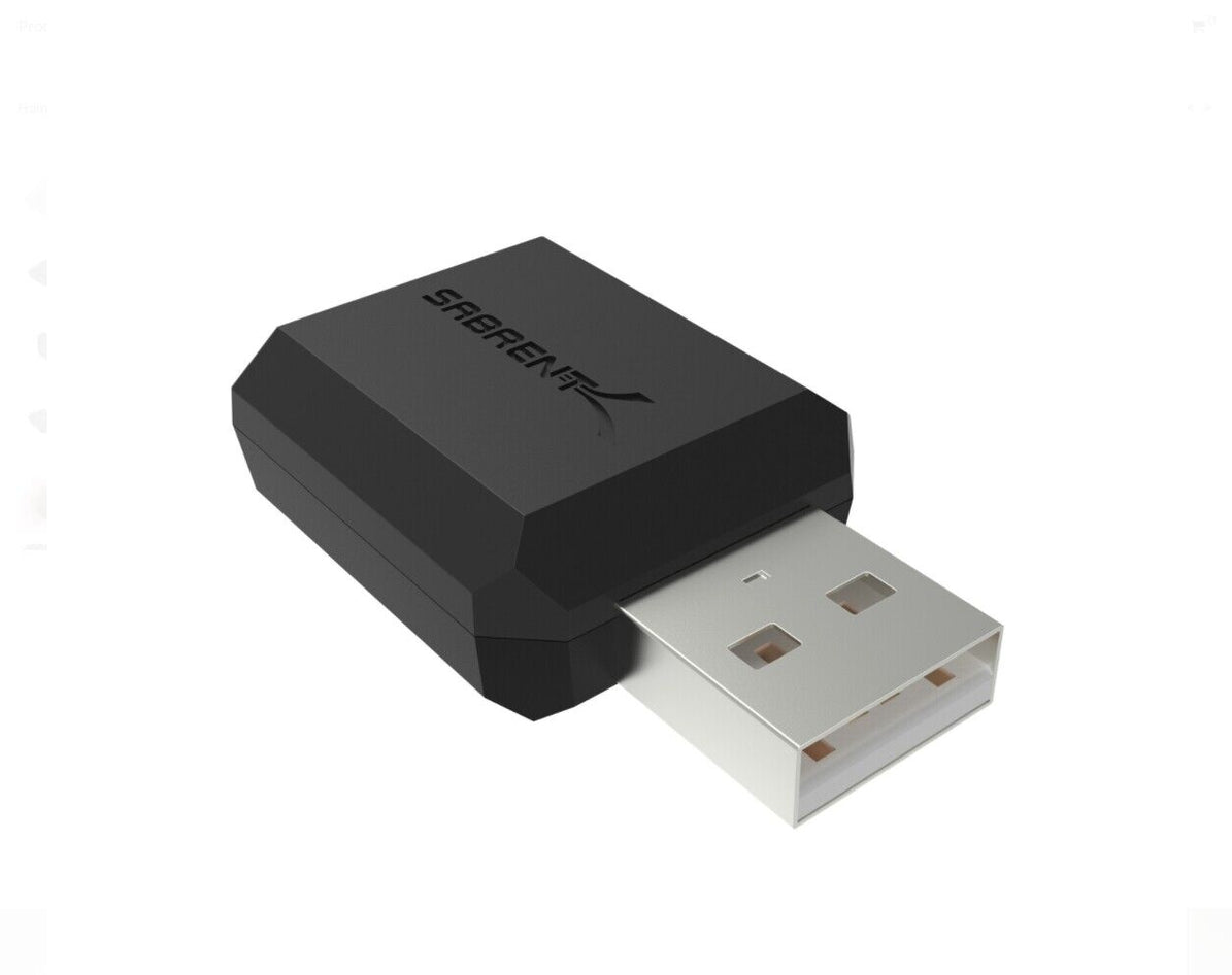Sabrent AU-MMSA USB Stereo 3D Output Sound Black External Adapter for Windows