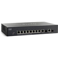Cisco SF302-08PP-K9-NA SF302-08PP 8-Port 10/100 PoE+ Managed Switch 10 Ports