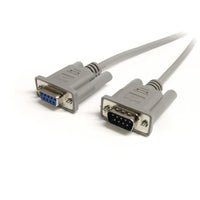 StarTech MXT1003 3ft Gray Straight Through DB9 RS232 Serial Cable Male Female