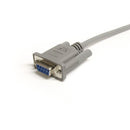 StarTech MXT1003 3ft Gray Straight Through DB9 RS232 Serial Cable Male Female