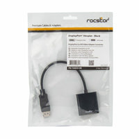 Rocstor Y00DVI-BK DisplayPort to DVI Adapter - 7.90" DisplayPort/DVI Video Cable