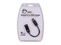 SIIG CB-DP0062-S1 DisplayPort to HDMI Adapter DisplayPort/HDMI for Audio/Video