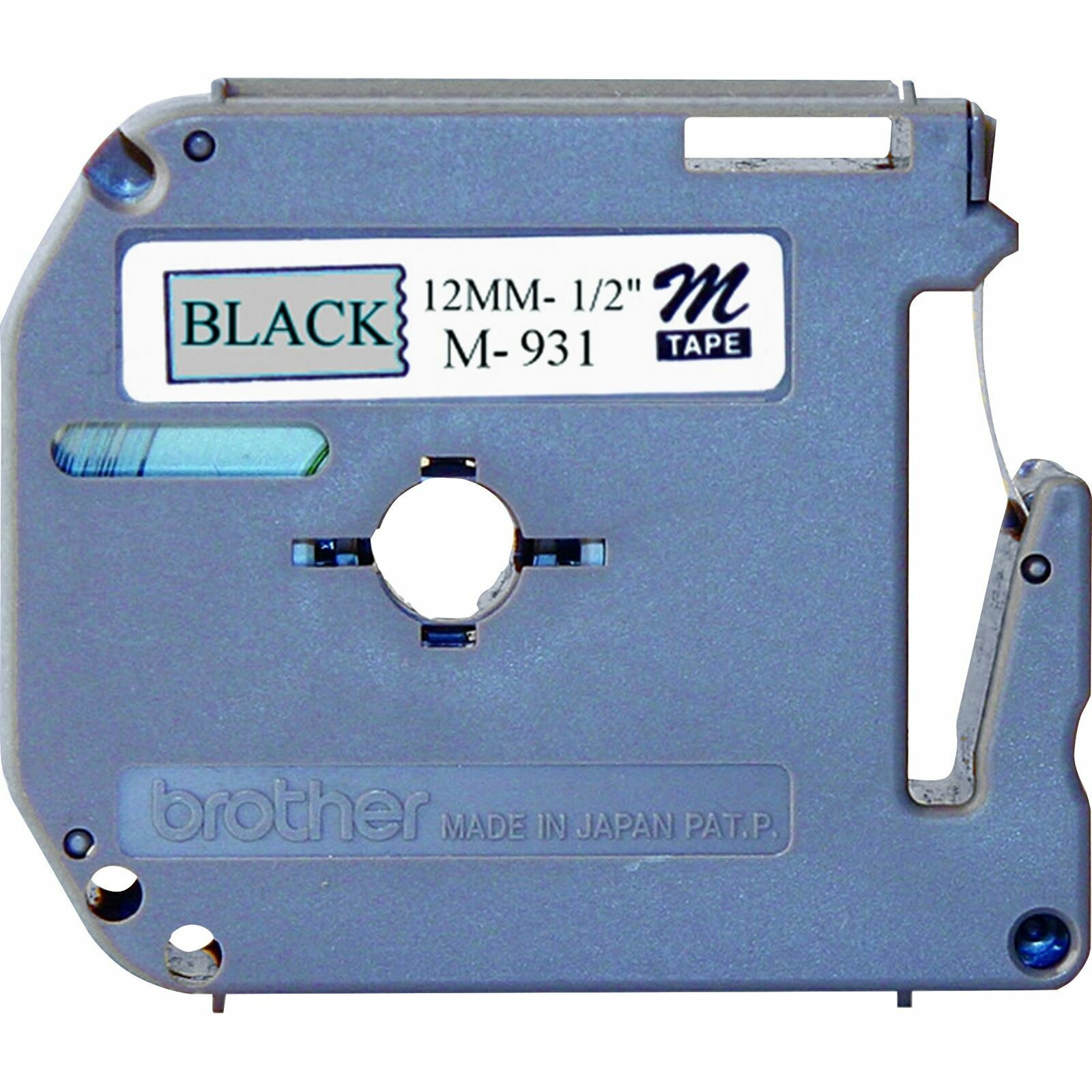 Brother M931 P-touch Nonlaminated M Series Tape Cartridge 1/2" W x 26 1/5 ft L