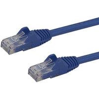 StarTech N6PATCH1BL 1ft CAT6 Ethernet Cable Blue Snagless Gigabit - 100W PoE UTP