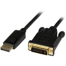 StarTech DP2DVIMM6BS 6ft(1.8m) DisplayPort to DVI Cable 1080p Active DisplayPort