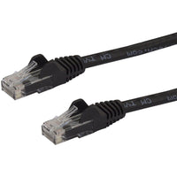 StarTech N6PATCH8BK 8ft CAT6 Ethernet Cable Black Snagless Gigabit- 100W PoE UTP