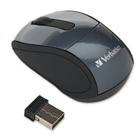 Verbatim 97670 Wireless Nano Notebook Optical Mouse Graphite Gray Optical RF