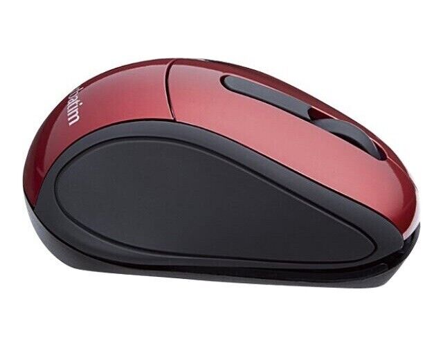 Verbatim 97540 Wireless Mini Travel Mouse Red - Radio Frequency - USB - 1600 dpi