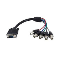 StarTech VGABNCMF1 1 ft Coax HD15 VGA to 5 BNC RGBHV Monitor Cable - M/F