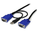 StarTech SVECONUS15 15 ft 2-in-1 Ultra Thin USB KVM Cable - Video / USB cable