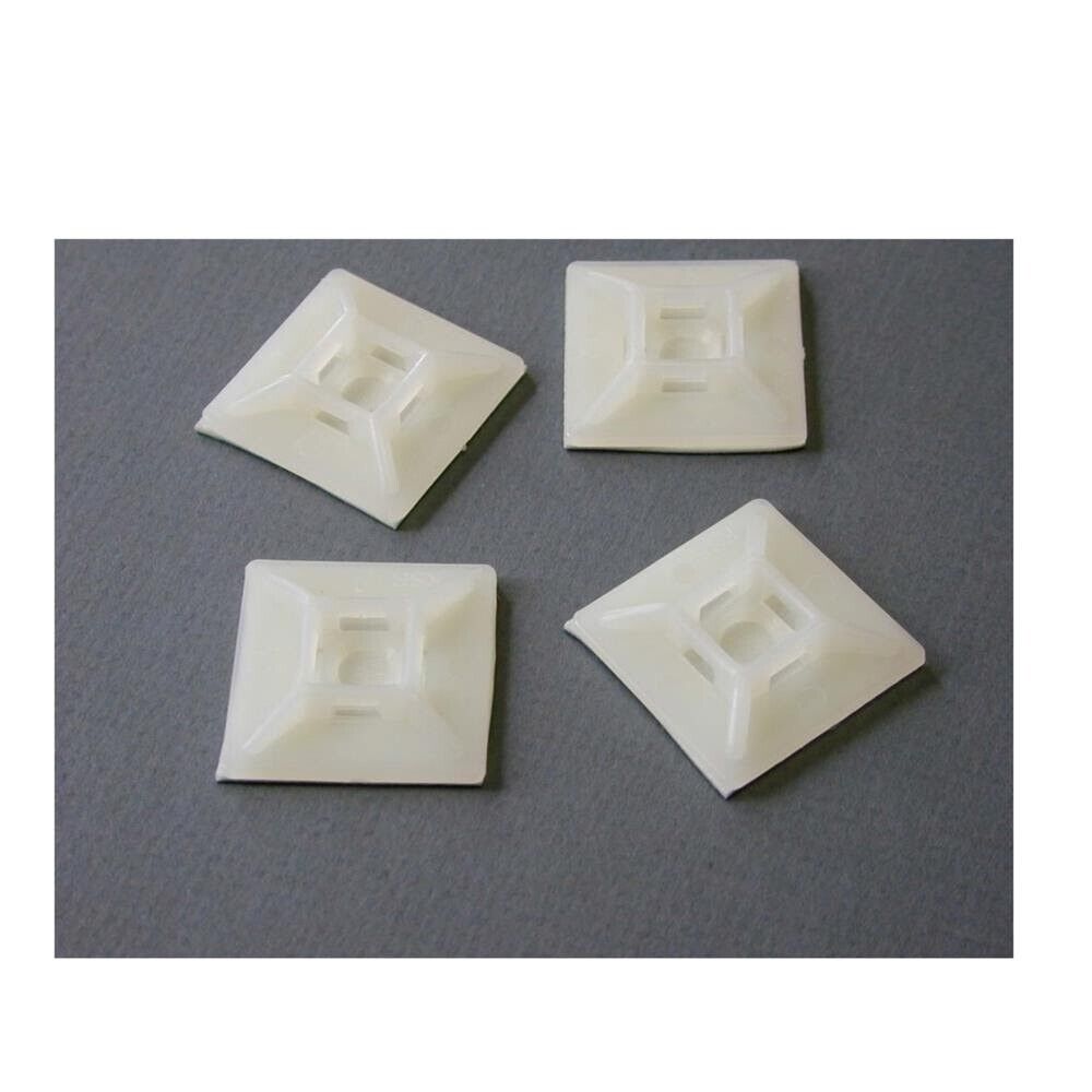 StarTech HC102 Self-adhesive Nylon Cable Tie Mounts - Cable organizer Pkg of 100