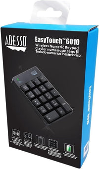 Adesso WKB-6010UB - Wireless Spill Resistant 18-Key Numeric Keypad -RF - USB