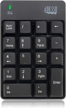 Adesso WKB-6010UB - Wireless Spill Resistant 18-Key Numeric Keypad -RF - USB