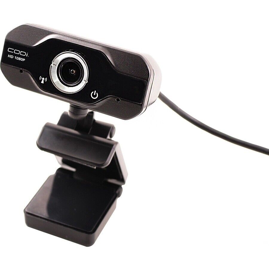 Codi A05024 Aquila HD 1080P Fixed Focus Webcam FIXED FOCUS ROTATING BLACK