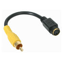 StarTech SVID2COMPFM 6in S-Video to Composite Video Adapter Female Male Cable
