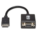 Tripp Lite P134-06N-VGA 6in DisplayPort to VGA Adapter Active Converter DP