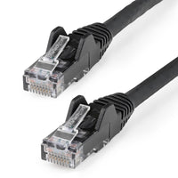 StarTech N6PATCH25BK 25ft CAT6 Ethernet Cable - Black Snagless Gigabit - 100W