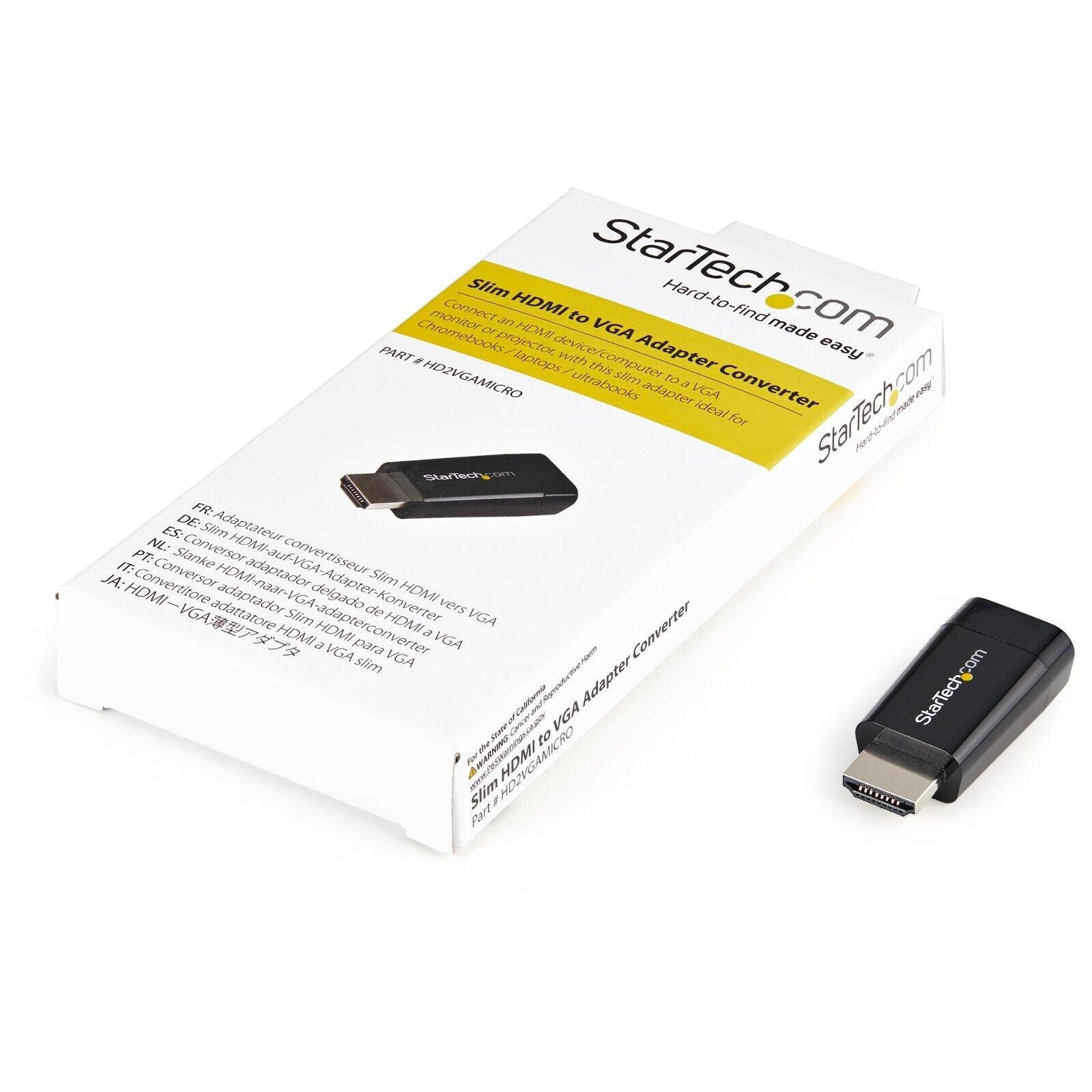 StarTech HD2VGAMICRO Compact HDMI to VGA Adapter Converter - 1920x1200/1080p