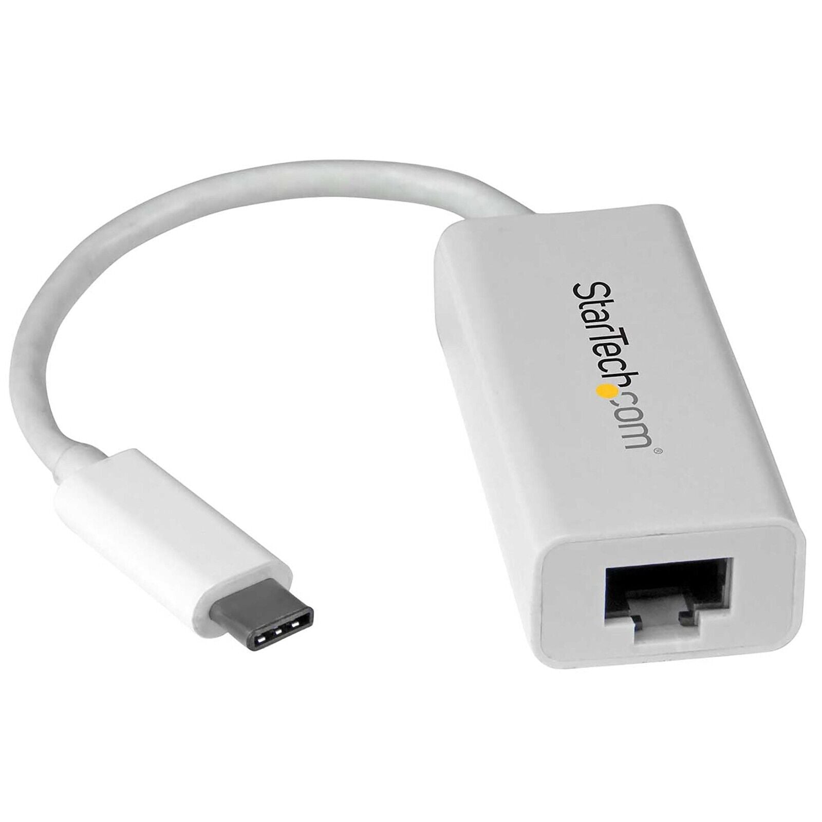 StarTech US1GC30W USB-C to Gigabit Ethernet Adapter - White - Thunderbolt 3 Port