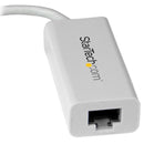 StarTech US1GC30W USB-C to Gigabit Ethernet Adapter - White - Thunderbolt 3 Port