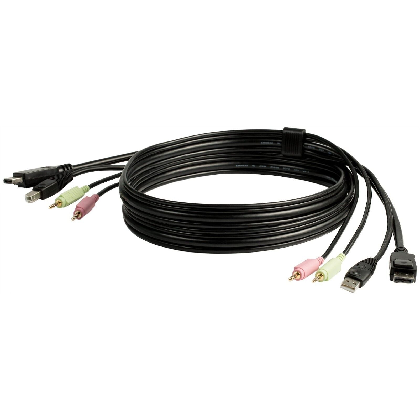 StarTech DP4N1USB6 6 ft 4-in-1 USB DisplayPort KVM Switch Cable - DisplayPort