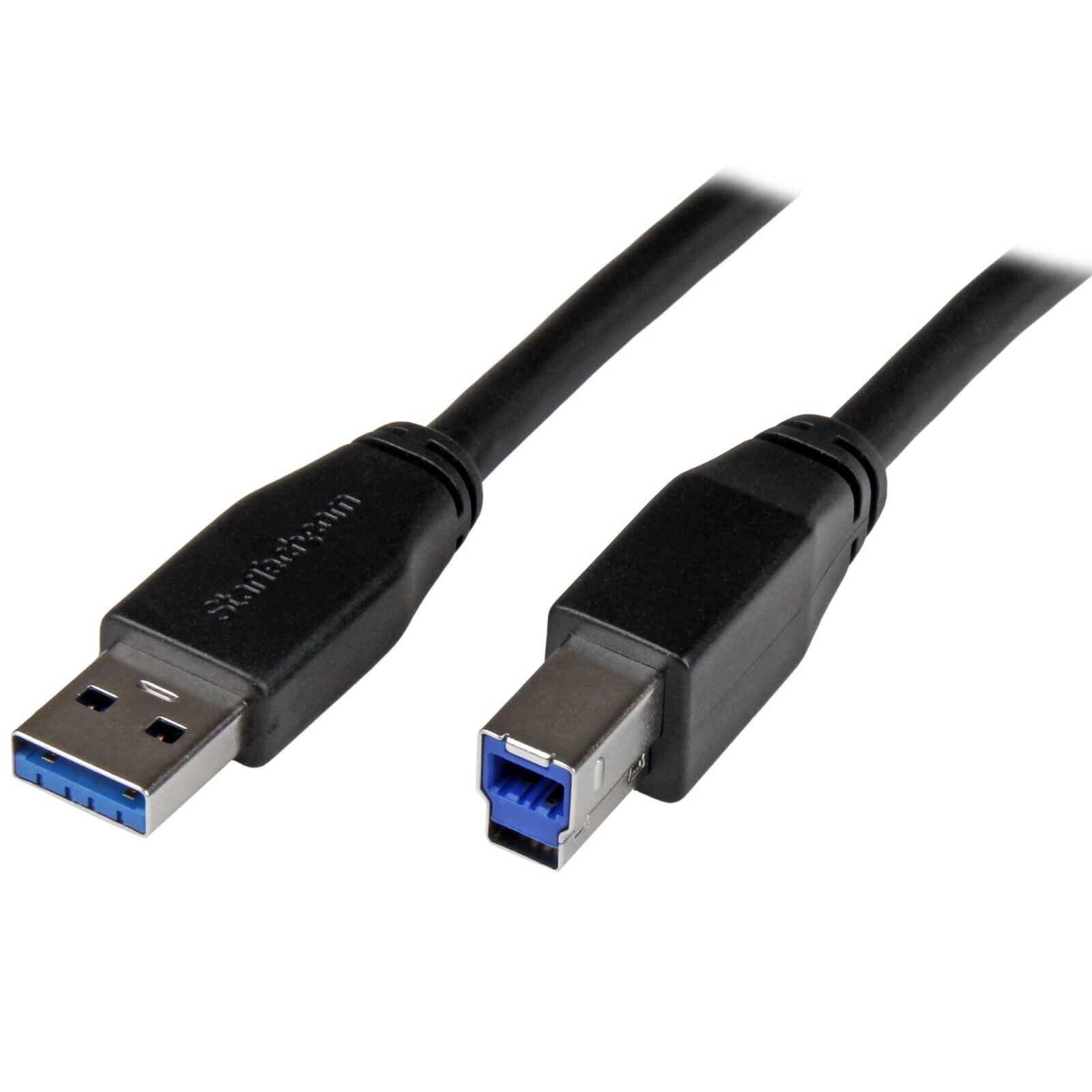 StarTech USB3SAB5M 5m 15 ft Active USB 3.0 USB-A to USB-B Cable - M/M - USB A to