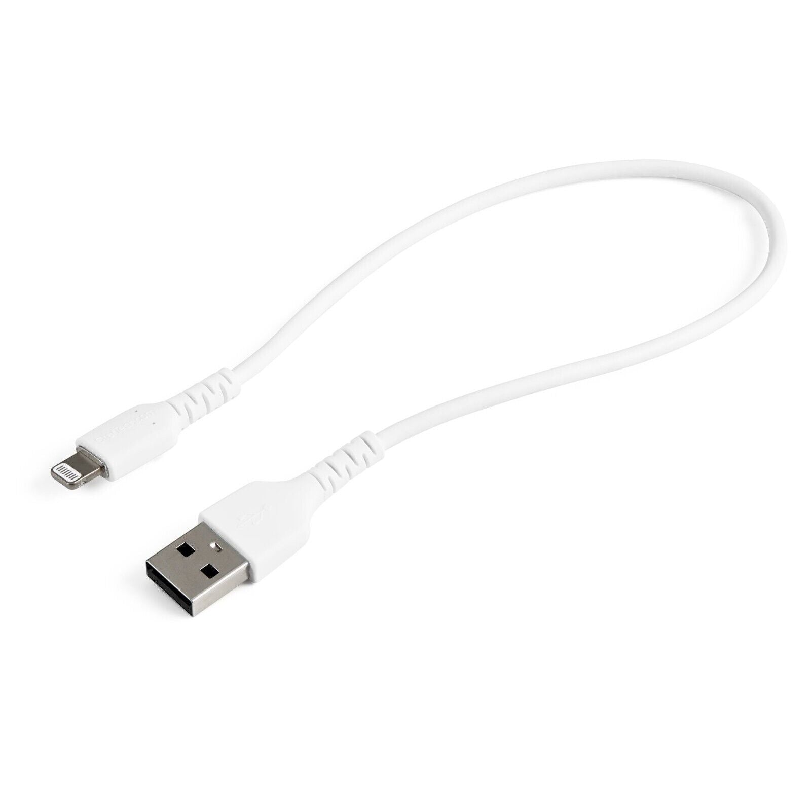 StarTech RUSBLTMM30CMW 12inch/30cm Durable White USB-A to Lightning Cable Rugged