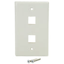 StarTech PLATE2WH Dual Outlet RJ45 Universal Wall Plate White - 2 x Socket(s)