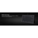 Adesso WKB-3100UB Wireless Keyboard - USB - 87 Keys OPTICAL - USB - Black