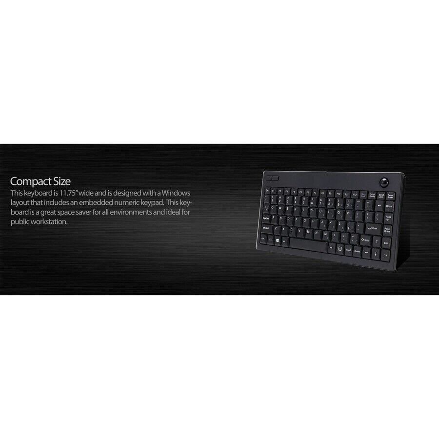 Adesso WKB-3100UB Wireless Keyboard - USB - 87 Keys OPTICAL - USB - Black