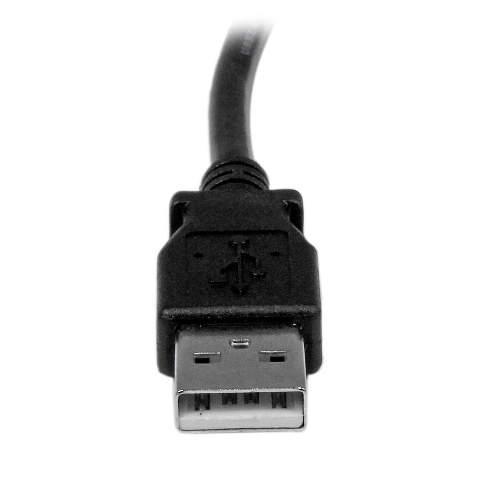 StarTech USBAB2MR 2m USB 2.0 A to Right Angle B Cable - M/M - Black