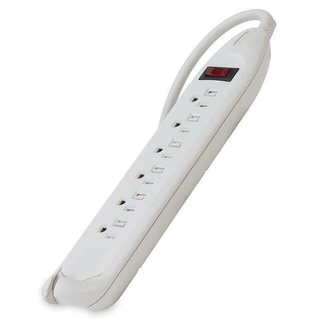 Belkin F9D160-12 6-Outlet Sliding Cover Power Strip - 12 ft Cord - Beige