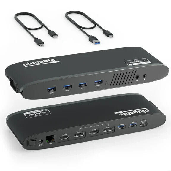 Plugable UD-6950H USB 3.0 Dual 4K Display Horizontal Docking Station with HDMI