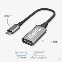 Plugable USBC-HDMI USB C to HDMI 2.0 Adapter Compatible with 2018 iPad Pro, 2018