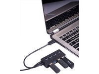 Sabrent HB-UMP3 4-Port USB 3.0 Hub With Power Adapter - USB - External - 4 USB