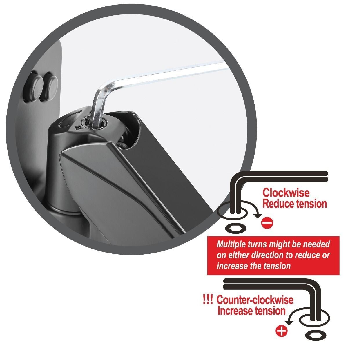 SIIG CE-MT2L12-S1 High Premium Aluminum Gas Spring Wall Mount - Single Monitor