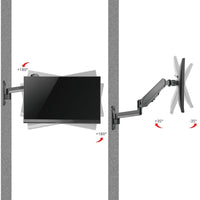 SIIG CE-MT2L12-S1 High Premium Aluminum Gas Spring Wall Mount - Single Monitor