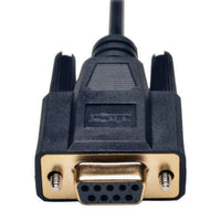 Tripp Lite P456-006 6FT Null Modem Serial RS232 Cable Adapter DB9 to BD25 FM BLK